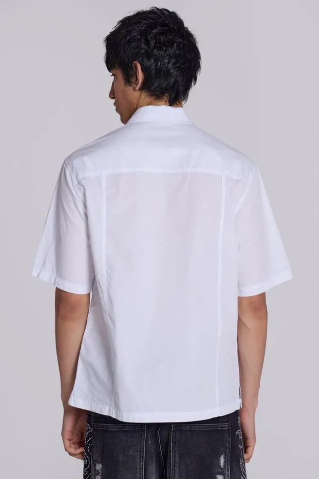 Jaded London Shirts Men Lawyer Shirt White