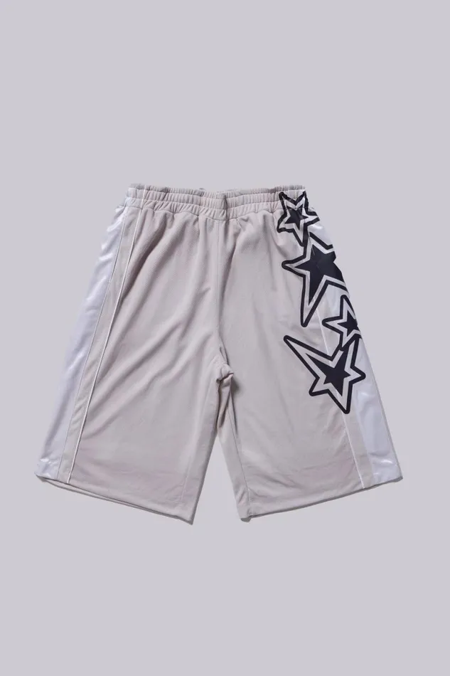 Jaded London Shorts and Jorts Women Galaxy Basketball Shorts Grey