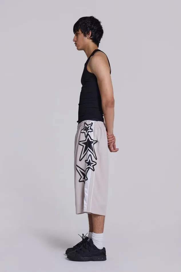 Jaded London Shorts and Jorts Women Galaxy Basketball Shorts Grey