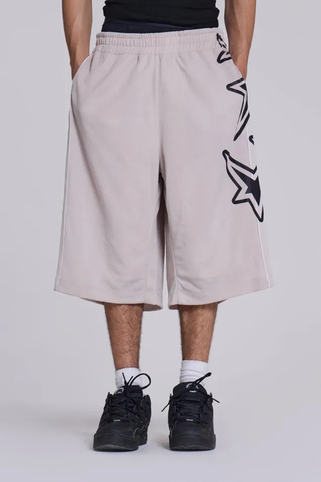 Jaded London Shorts and Jorts Women Galaxy Basketball Shorts Grey