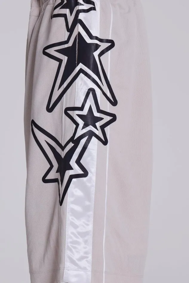 Jaded London Shorts and Jorts Women Galaxy Basketball Shorts Grey