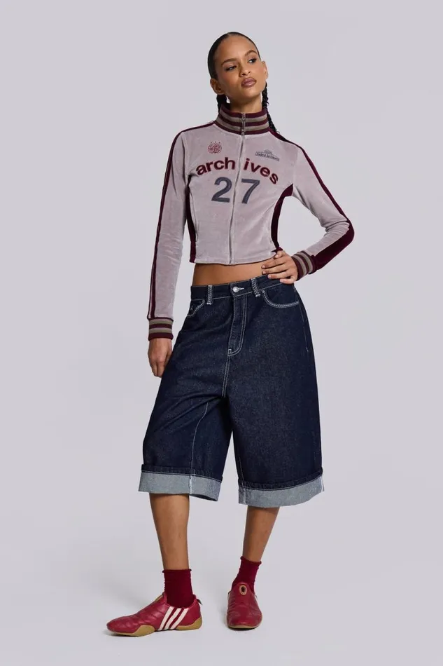 Jaded London Shorts and Jorts Women Sonic JL Indigo Jorts Blue
