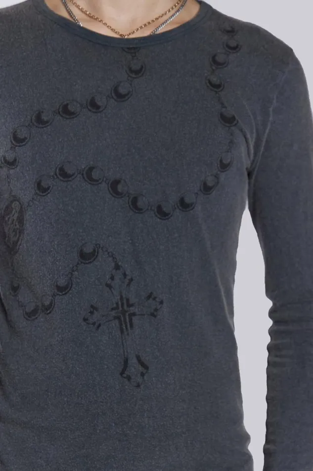 Jaded London TShirts and Vests Men Devotion Tee Grey