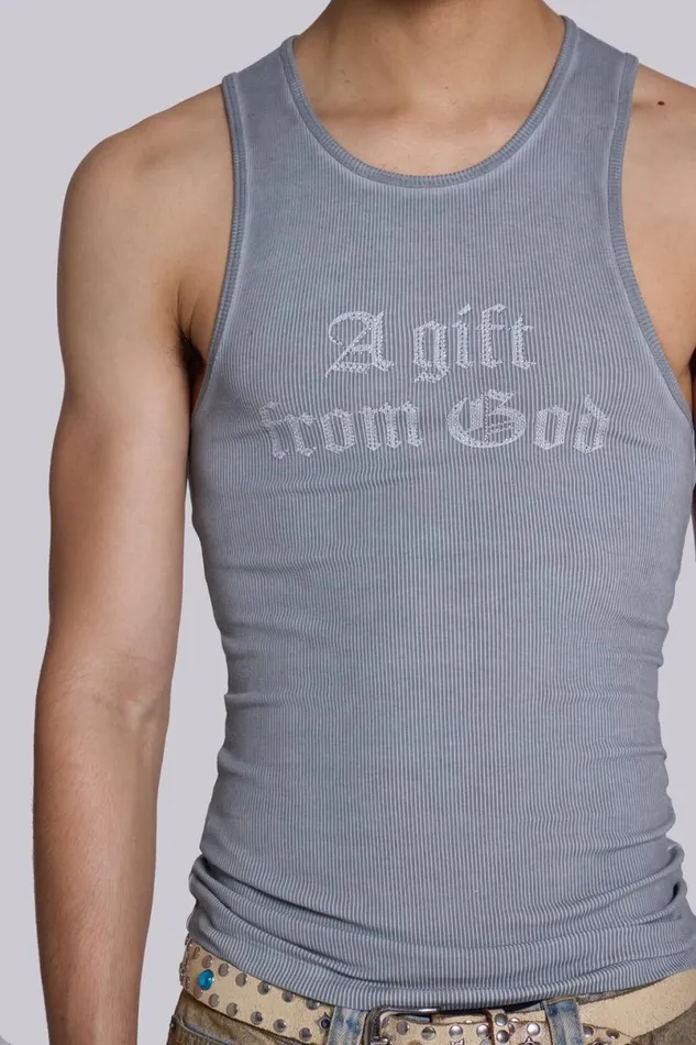 Jaded London TShirts and Vests Men Gifted Vest Grey