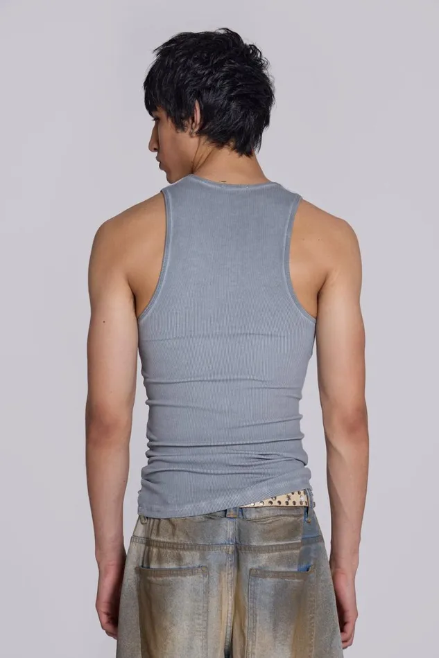 Jaded London TShirts and Vests Men Gifted Vest Grey