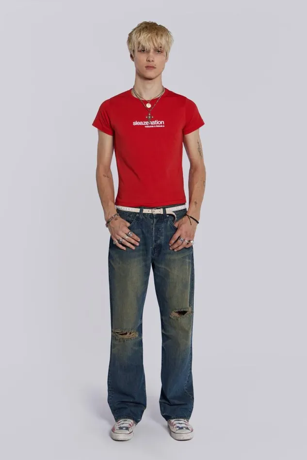 Jaded London TShirts and Vests Men Red How Are You Tee Red