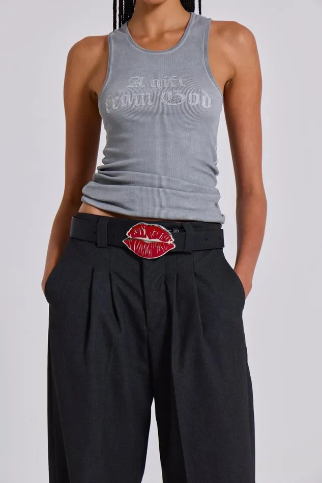 Jaded London Unisex UnisexMen Goliath Charcoal Suit Pants Grey