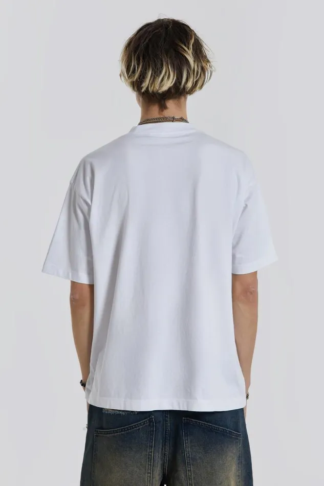 Jaded London Unisex UnisexMen Honesty Tee White