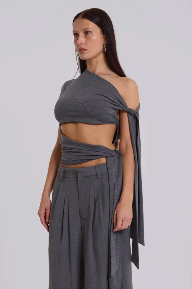 Jaded London Unisex UnisexWomen Grey Goliath Tailored Shorts Grey