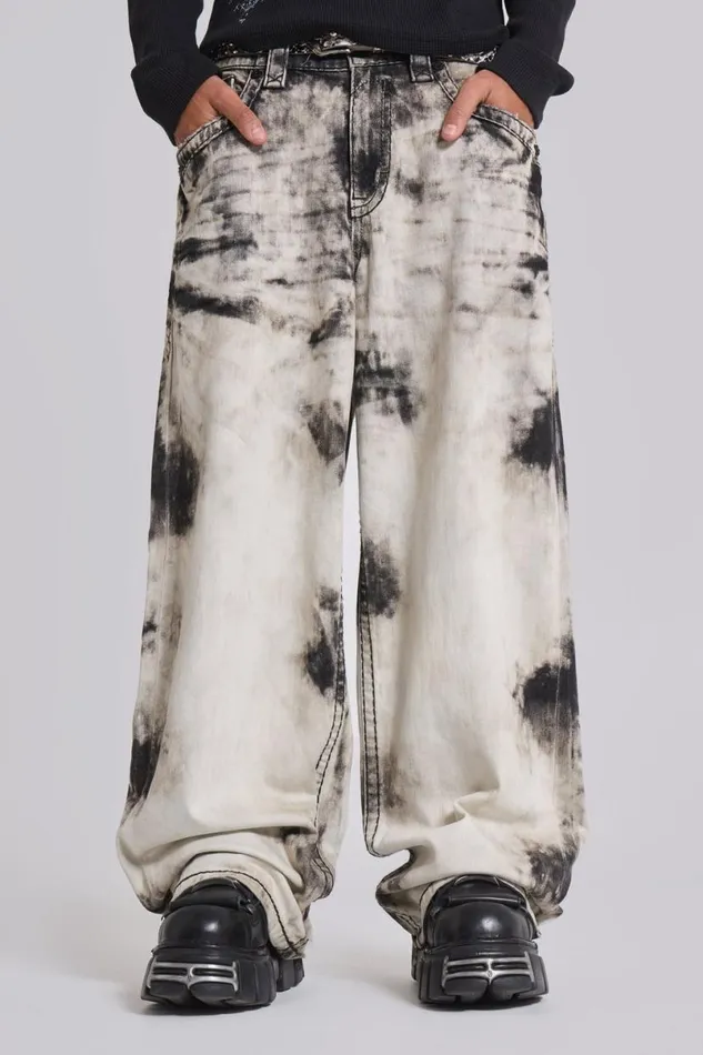 Jaded London Unisex UnisexWomen Rock Revival Sirus Colossus Jeans Black
