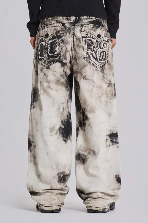 Jaded London Unisex UnisexWomen Rock Revival Sirus Colossus Jeans Black