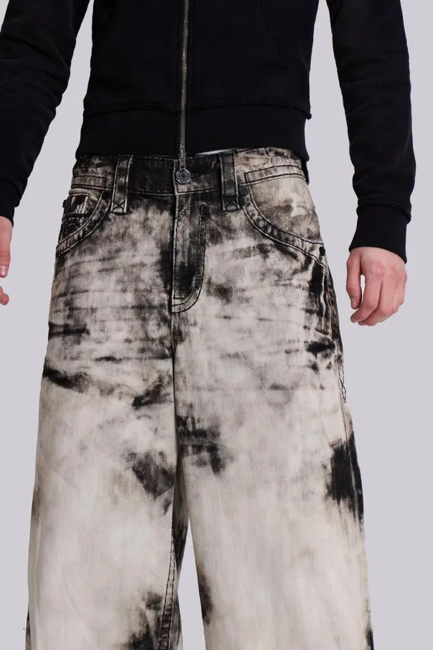 Jaded London Unisex UnisexWomen Rock Revival Sirus Colossus Jeans Black