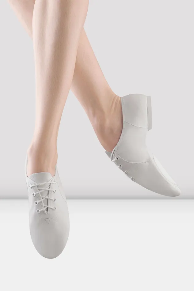 Jazz Childrens Jazzsoft Leather Jazz Shoes White Leather Bloch Children