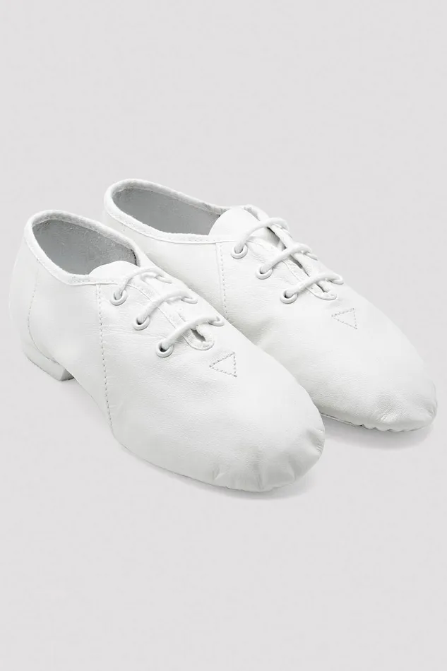 Jazz Childrens Jazzsoft Leather Jazz Shoes White Leather Bloch Children