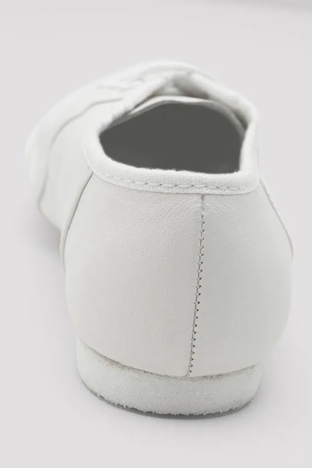 Jazz Childrens Jazzsoft Leather Jazz Shoes White Leather Bloch Children