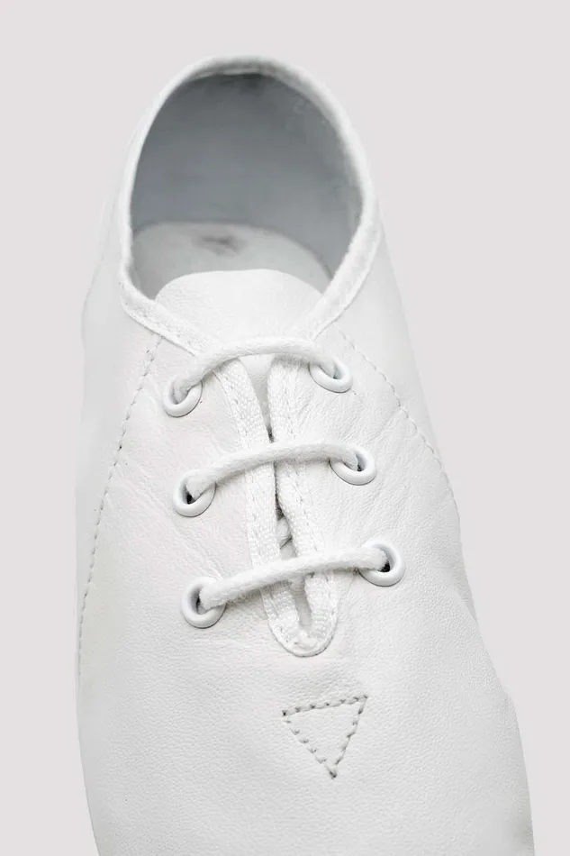 Jazz Childrens Jazzsoft Leather Jazz Shoes White Leather Bloch Children