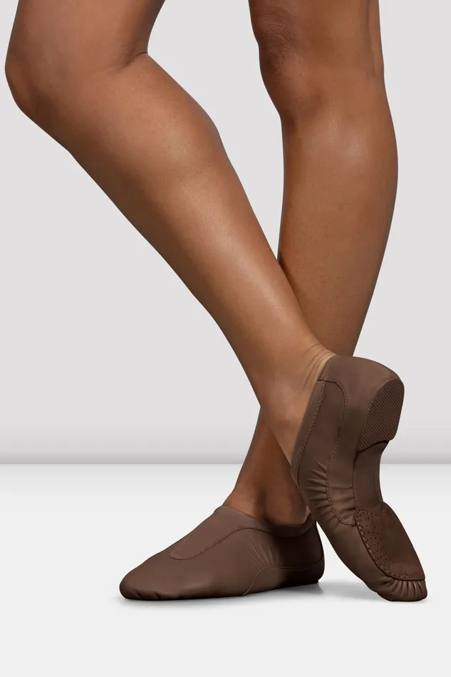 Jazz Ladies Pulse Leather Jazz Shoes Cocoa Leather 8211 Bloch Adult