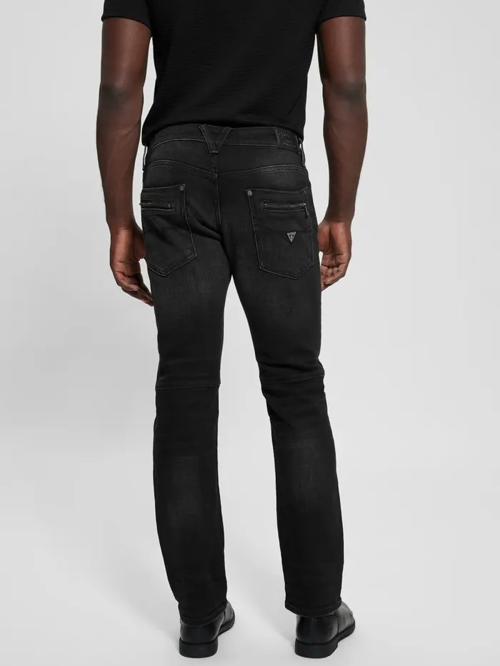Jeans and Denim GUESS Men Regular Straight Jeans Glory Black