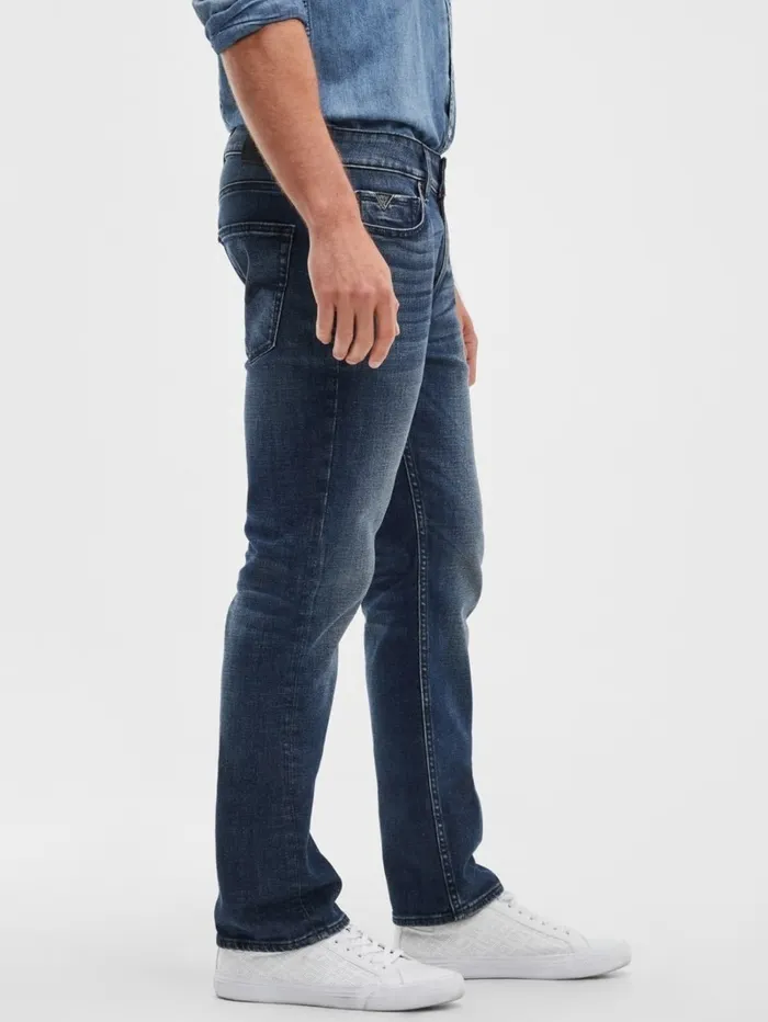 Jeans and Denim GUESS Men Regular Straight Jeans Inkwell Wash Jeans and Denim GUESS Men Regular Straight Jeans Inkwell Wash