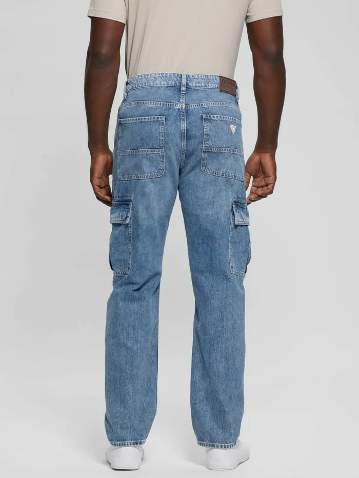 Jeans and Denim Men GUESS Julianne Cargo Jeans Light Wash Jeans and Denim Men GUESS Julianne Cargo Jeans Light Wash