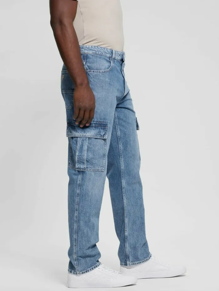 Jeans and Denim Men GUESS Julianne Cargo Jeans Light Wash Jeans and Denim Men GUESS Julianne Cargo Jeans Light Wash