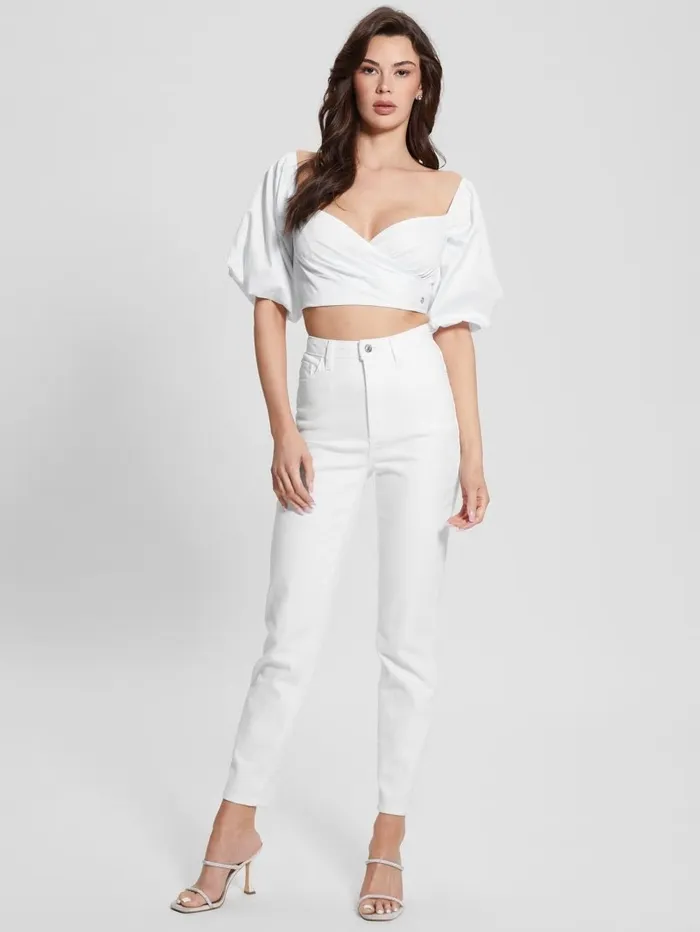 Jeans and Denim Mom Jeans Pure White 8211 GUESS Women