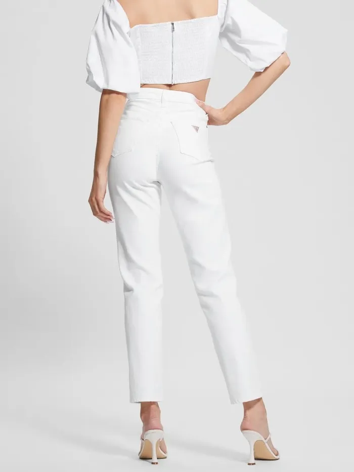 Jeans and Denim Mom Jeans Pure White 8211 GUESS Women Jeans and Denim Mom Jeans Pure White 8211 GUESS Women