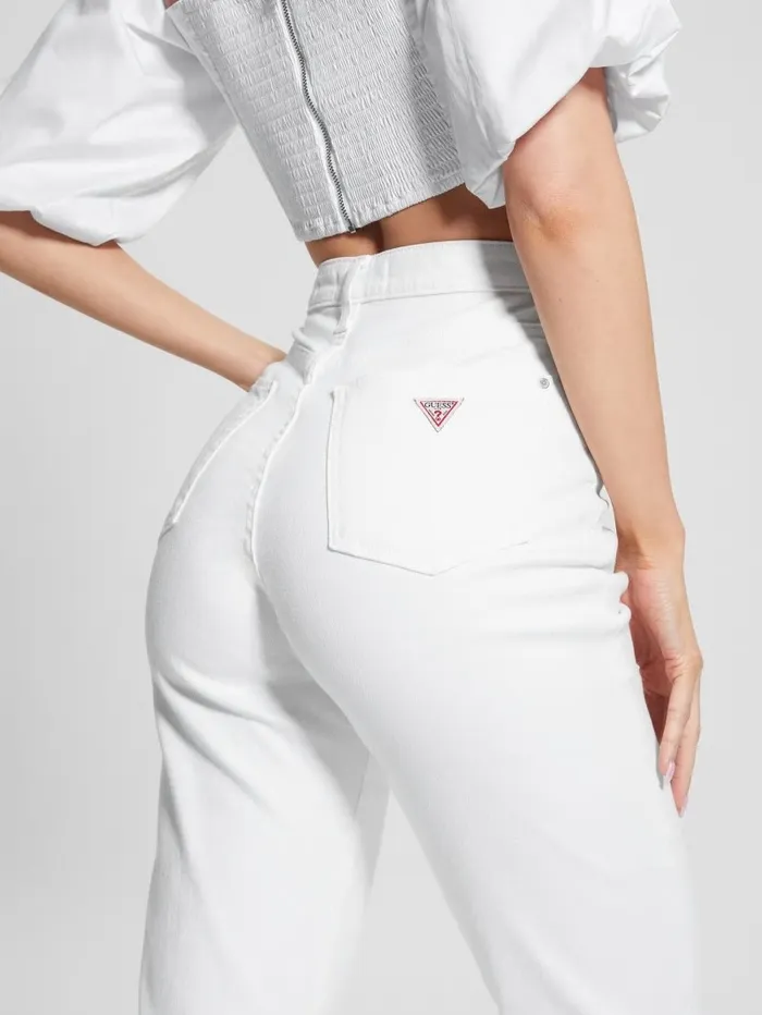 Jeans and Denim Mom Jeans Pure White 8211 GUESS Women Jeans and Denim Mom Jeans Pure White 8211 GUESS Women