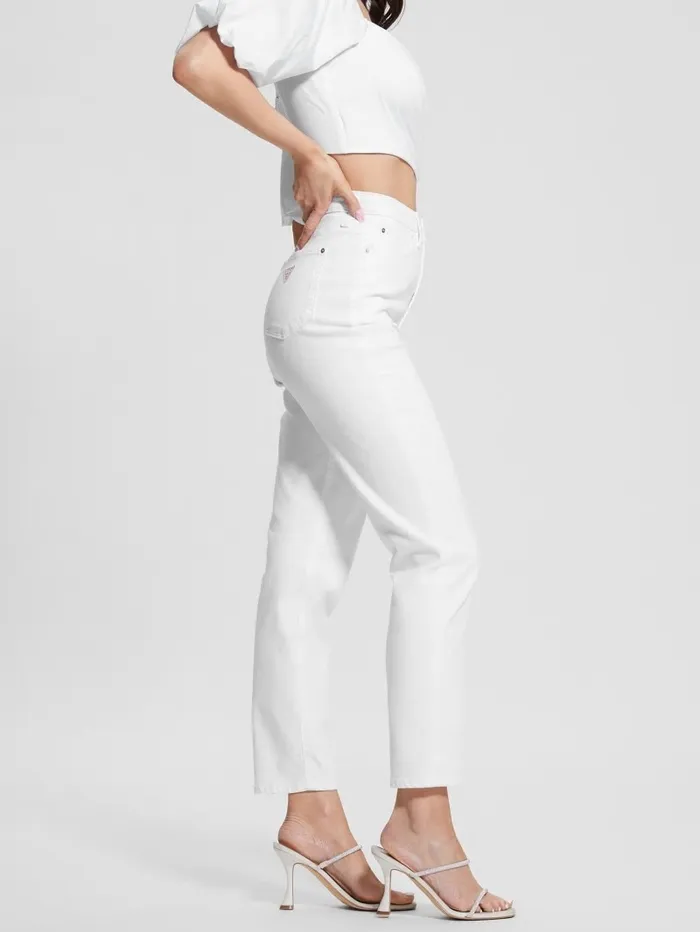 Jeans and Denim Mom Jeans Pure White 8211 GUESS Women Jeans and Denim Mom Jeans Pure White 8211 GUESS Women