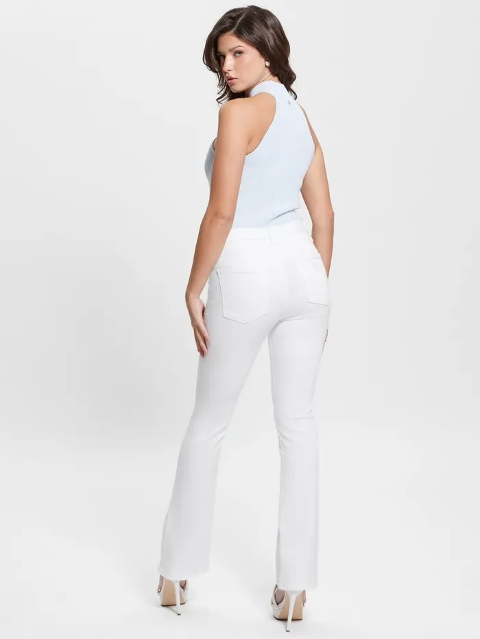 Jeans and Denim Women GUESS Sexy Flared Jeans Pure White Jeans and Denim Women GUESS Sexy Flared Jeans Pure White