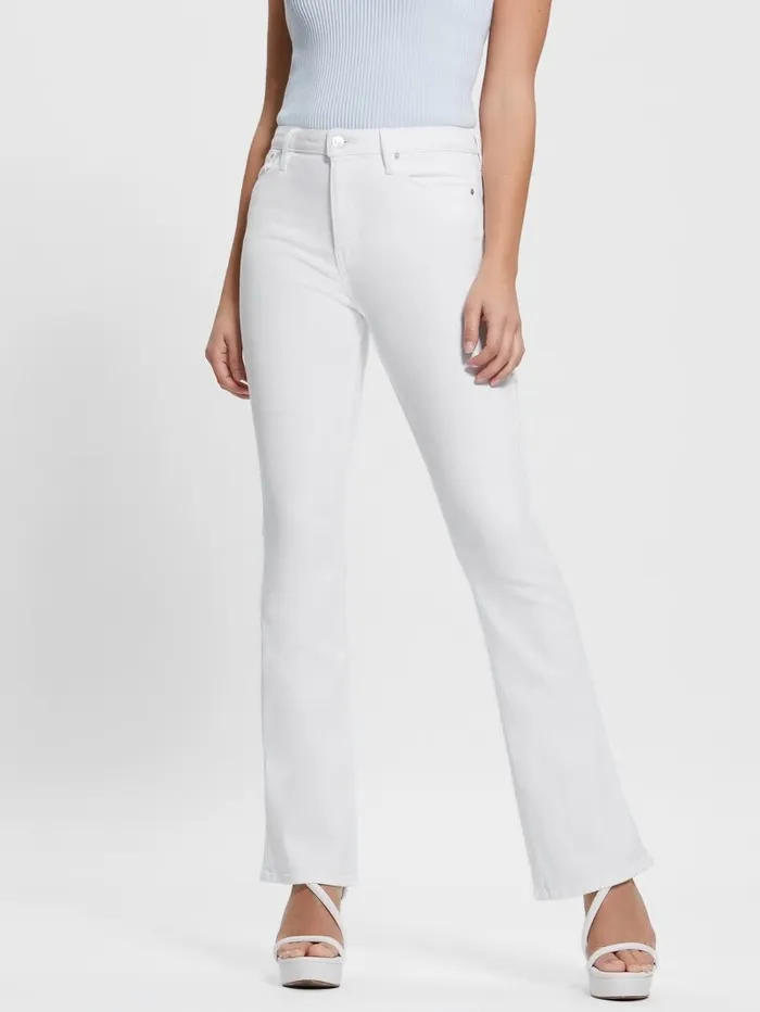 Jeans and Denim Women GUESS Sexy Flared Jeans Pure White Jeans and Denim Women GUESS Sexy Flared Jeans Pure White