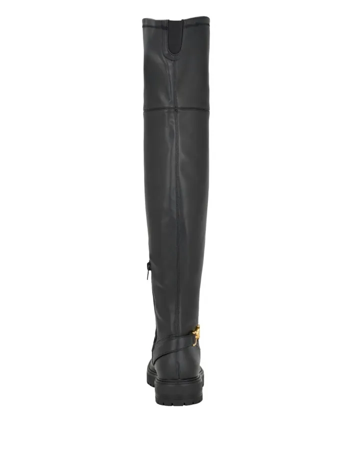 Jellio Buckle KneeHigh Boots Black 001 Women Boots and Booties GUESS Jellio Buckle KneeHigh Boots Black 001 Women Boots and Booties GUESS