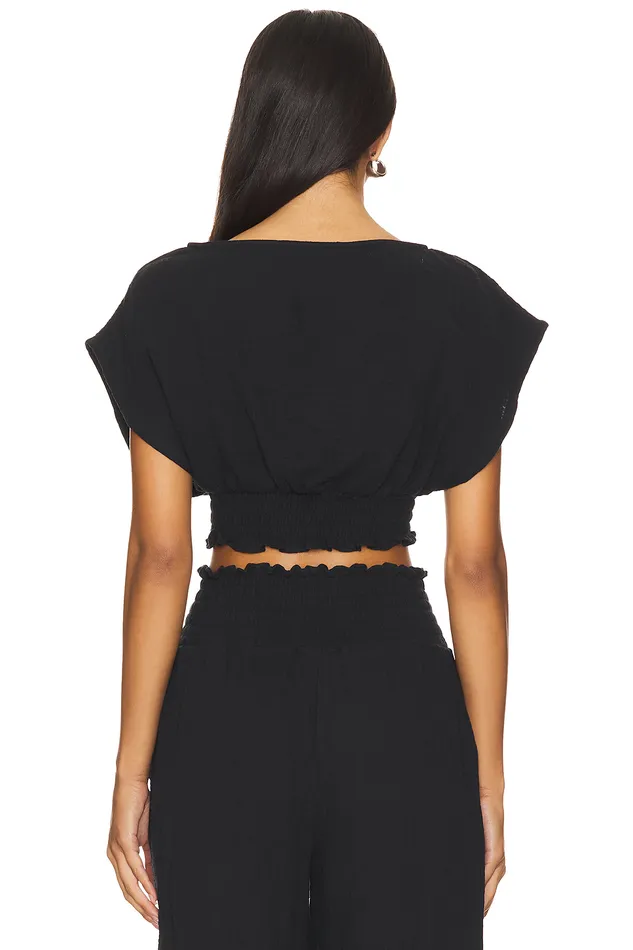 Jessa Top Black Women Lovers and Friends Tops Jessa Top Black Women Lovers and Friends Tops