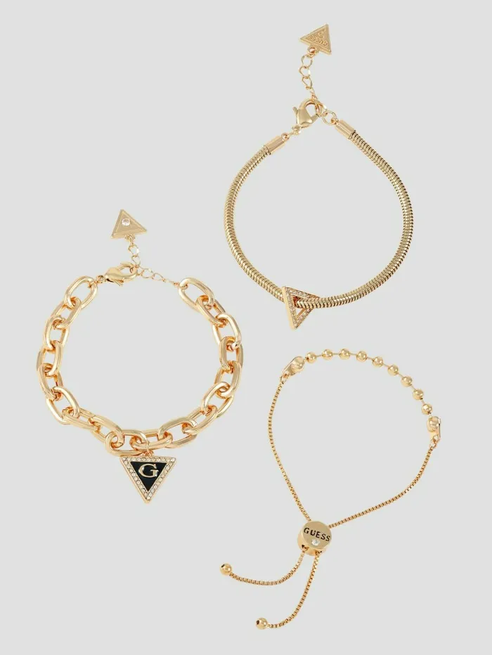 Jewelry GoldTone Mixed Bracelet Set Gold 8211 GUESS Women
