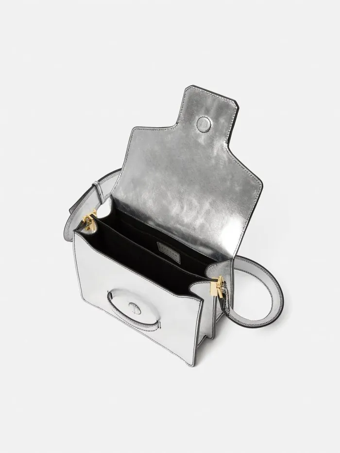 Jigsaw Ada Leather Crossbody Bag Silver Women Bags