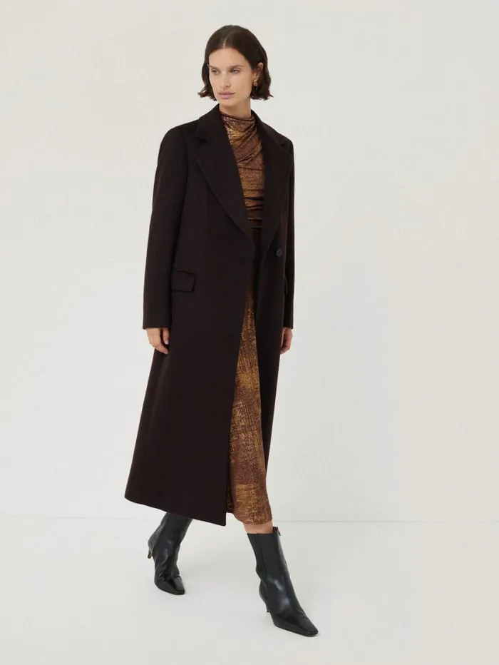 Jigsaw Brushed Bronze Draped Dress Bronze Women Party