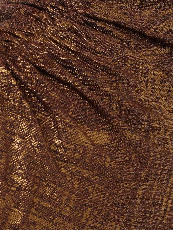 Jigsaw Brushed Bronze Draped Dress Bronze Women Party