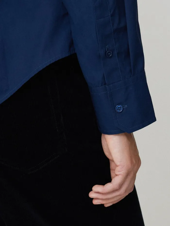 Jigsaw Cotton Casual Shirt Blue Women Shirts and Tops
