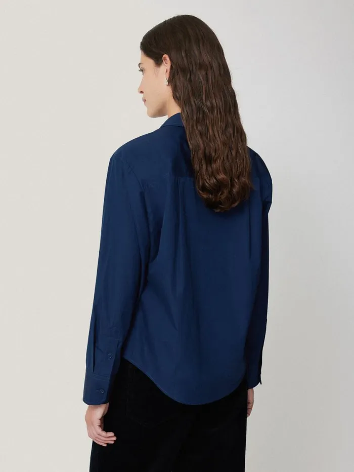 Jigsaw Cotton Casual Shirt Blue Women Shirts and Tops