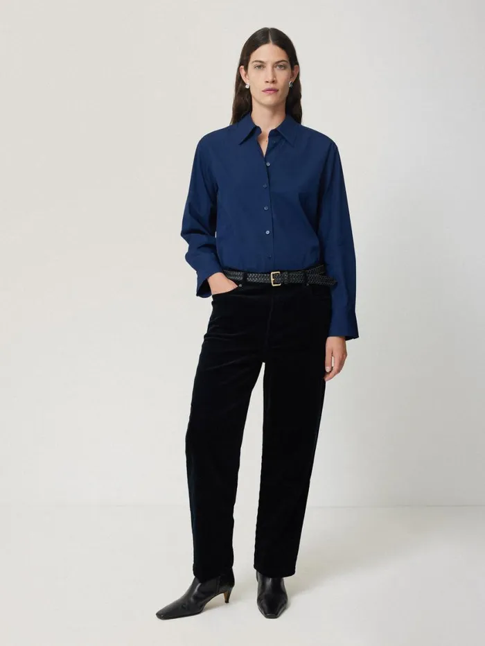 Jigsaw Cotton Casual Shirt Blue Women Shirts and Tops