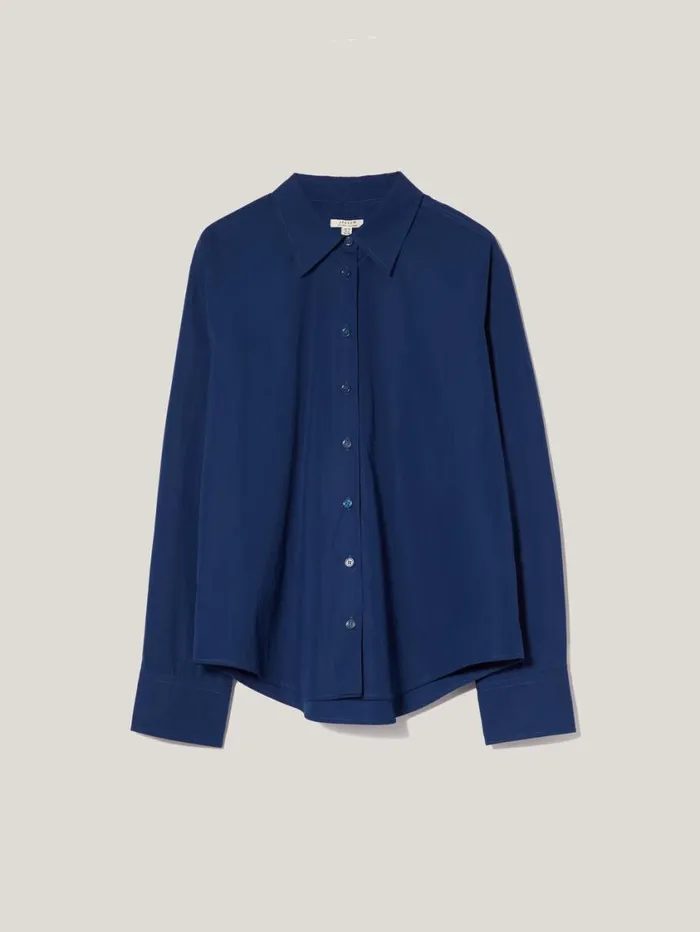 Jigsaw Cotton Casual Shirt Blue Women Shirts and Tops