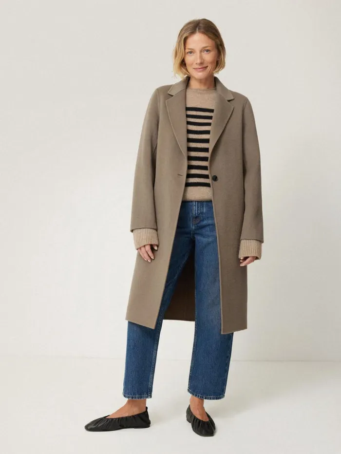 Jigsaw Double Faced Tailored Coat Mole Women Coats and Jackets