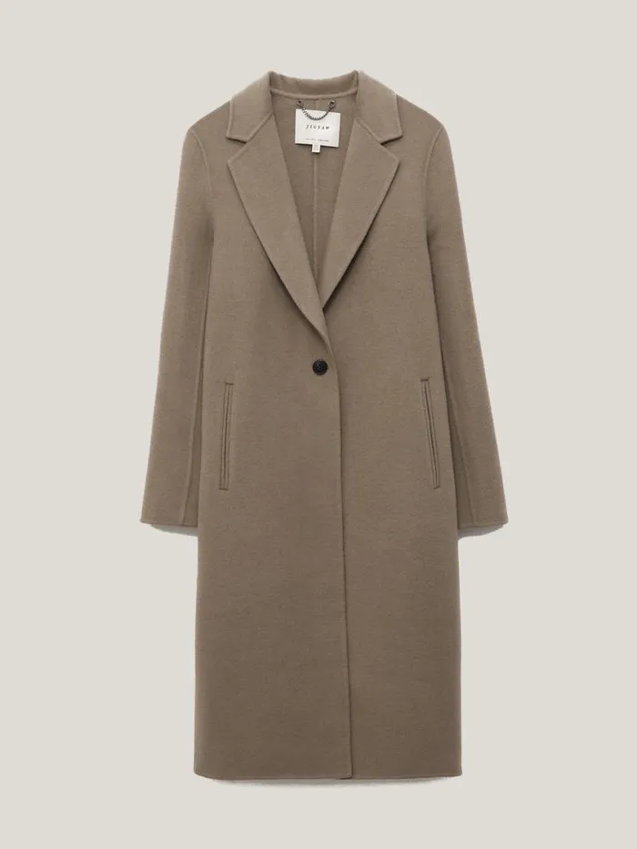 Jigsaw Double Faced Tailored Coat Mole Women Coats and Jackets