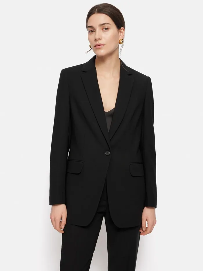 Jigsaw Fluid Twill Knox Blazer Black Women Coords