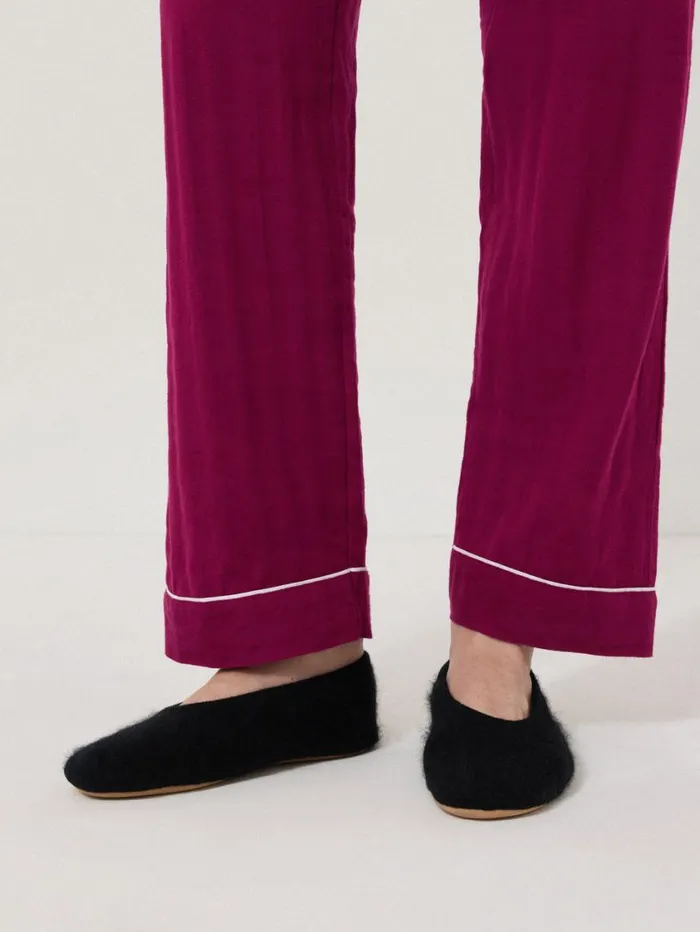 Jigsaw Halo Cashmere Slipper Black Women Knitwear and Cashmere