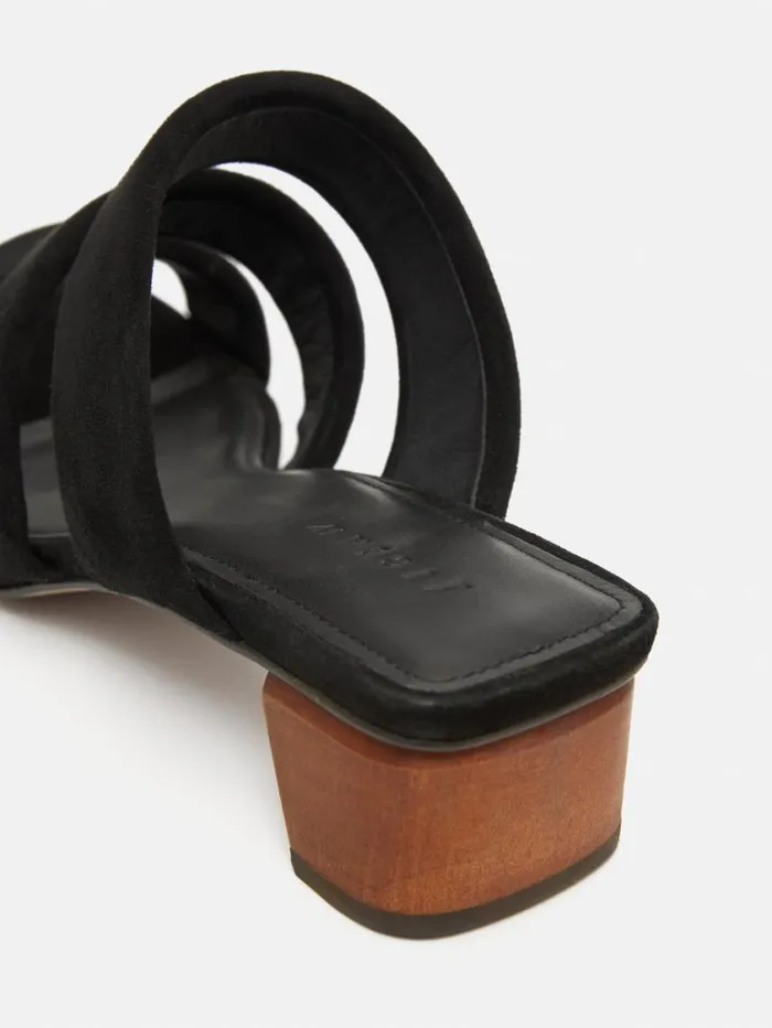 Jigsaw Henley Heeled Sandal Black Women Heels