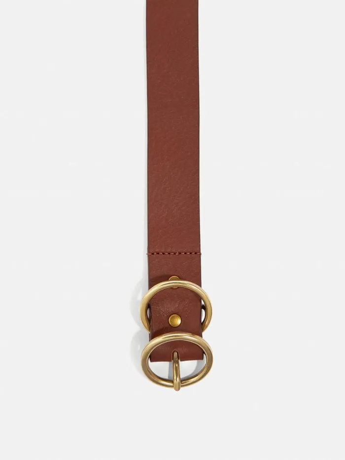 Jigsaw Italian Leather Carlos Belt Tan Women Leather
