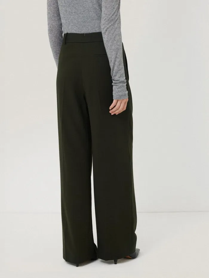 Jigsaw Kemp Fluid Twill Trouser Green Women Trousers