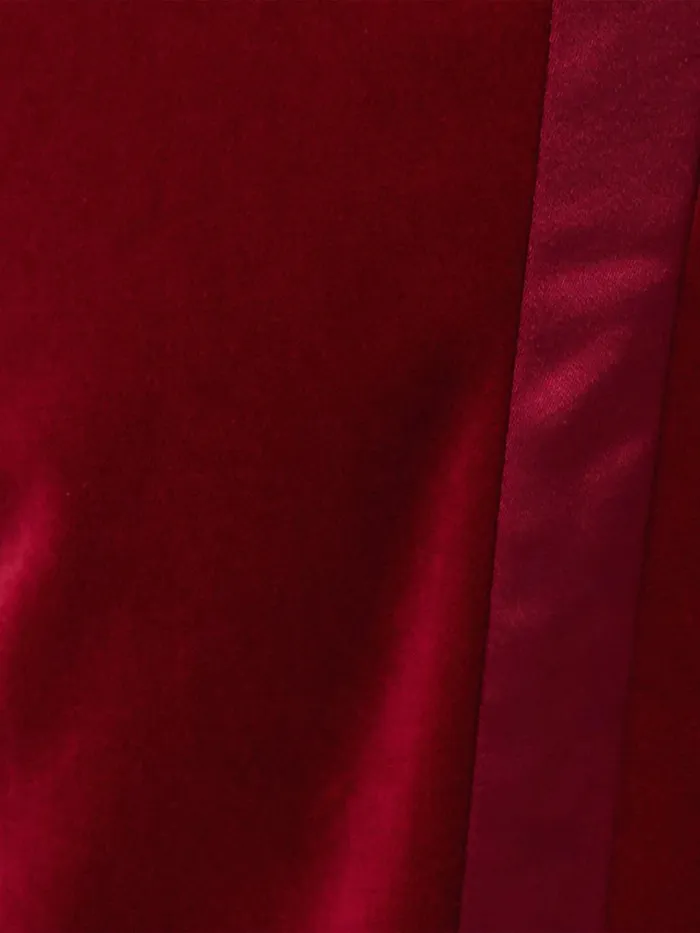 Jigsaw Mason Velvet Trouser Red Women Coords
