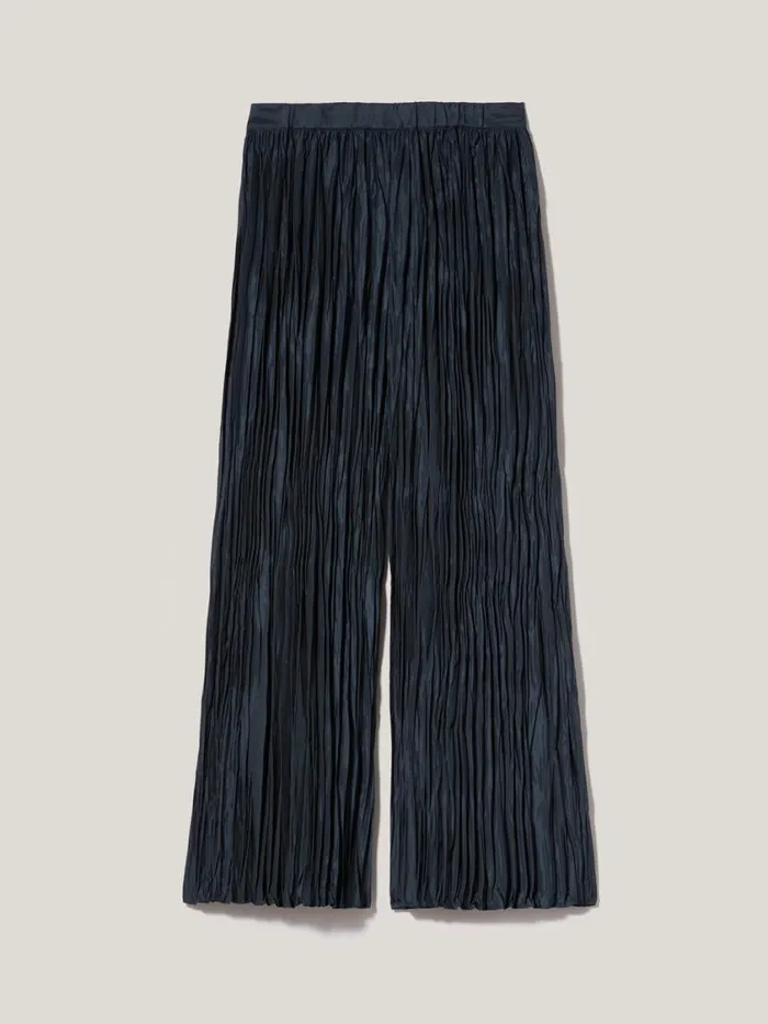 Jigsaw Plisse Trouser Navy Women Party